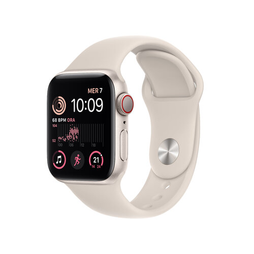 Περισσότερες πληροφορίες για "Apple Watch 194253168034 SE GPS + Cellular 40mm Starlight Aluminium Case with Sport Band - Regular (40mm/Μπεζ)"