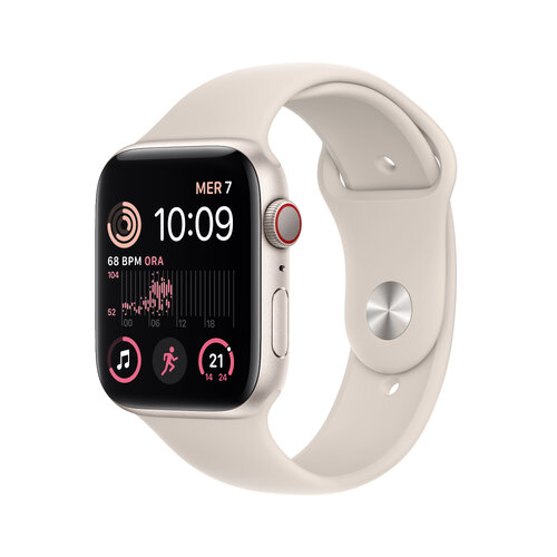 Περισσότερες πληροφορίες για "Apple Watch 194253165415 SE GPS + Cellular 44mm Starlight Aluminium Case with Sport Band - Regular (44mm/Μπεζ)"