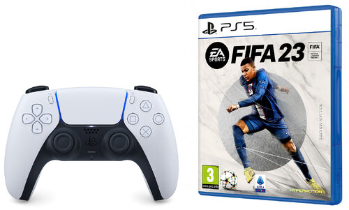 Περισσότερες πληροφορίες για "Sony DualSense + FIFA 23 (Μαύρο, Άσπρο/Ασύρματα)"