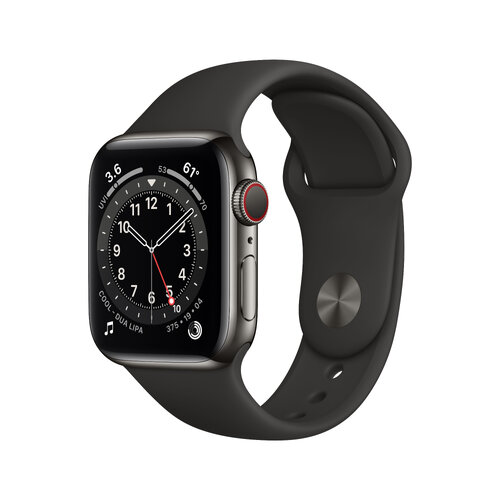 Περισσότερες πληροφορίες για "Apple Watch Series 6 (40mm/LTE/Γραφίτης/Ανοξείδωτο ατσάλι)"