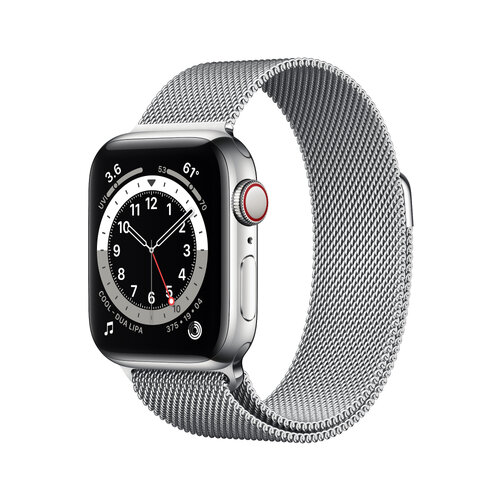 Περισσότερες πληροφορίες για "Apple Watch Series 6 (40mm/LTE/Ασημί/Ανοξείδωτο ατσάλι)"