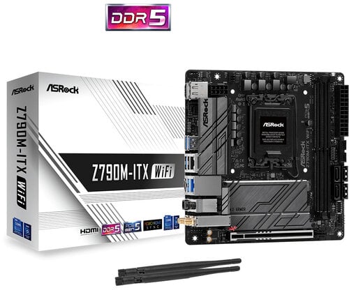 Περισσότερες πληροφορίες για "Asrock Z790M-ITX WiFi"