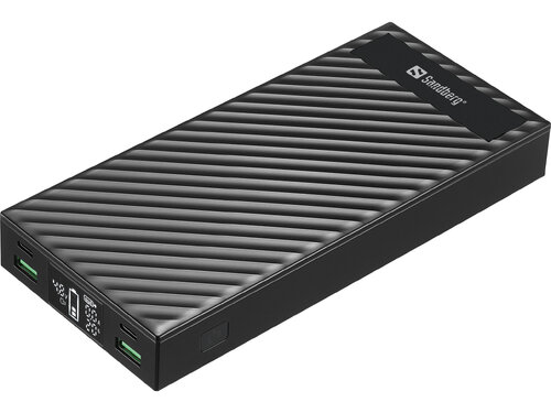 Περισσότερες πληροφορίες για "Sandberg Powerbank 2xUSB-C PD100W 30000 (Μαύρο/30000mAh)"