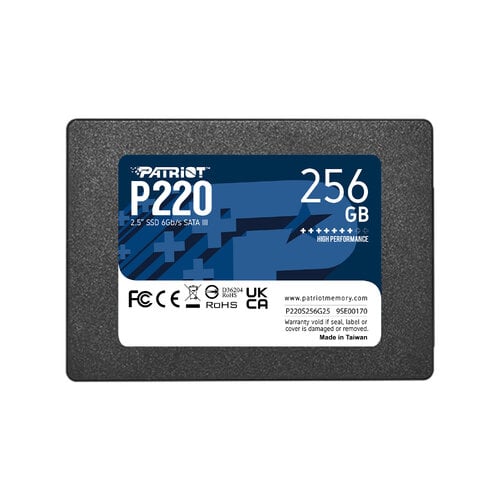 Περισσότερες πληροφορίες για "Patriot Memory P220 256GB (256 GB/SATA III)"