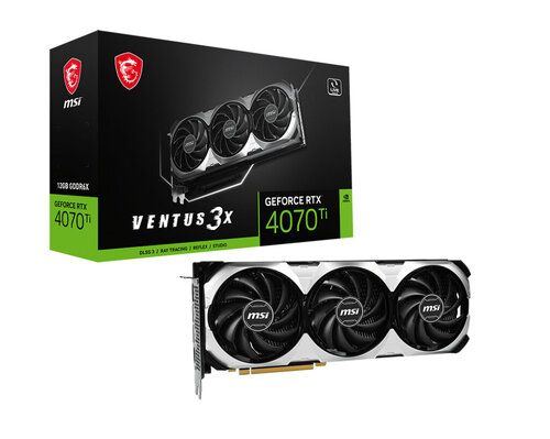 Περισσότερες πληροφορίες για "MSI GeForce RTX 4070 Ti VENTUS 3X 12G"