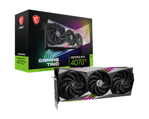 Περισσότερες πληροφορίες για "MSI GeForce RTX 4070 Ti GAMING TRIO 12G"