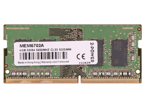 Περισσότερες πληροφορίες για "2-Power 2P-AA937597 (4 GB/DDR4/3200MHz)"