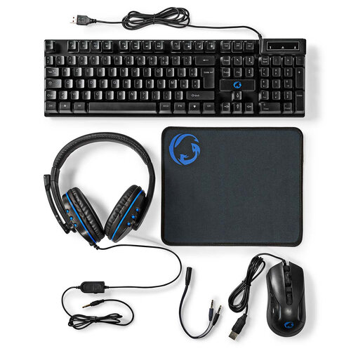 Περισσότερες πληροφορίες για "Nedis Gaming Combo Kit (Μαύρο/USB)"