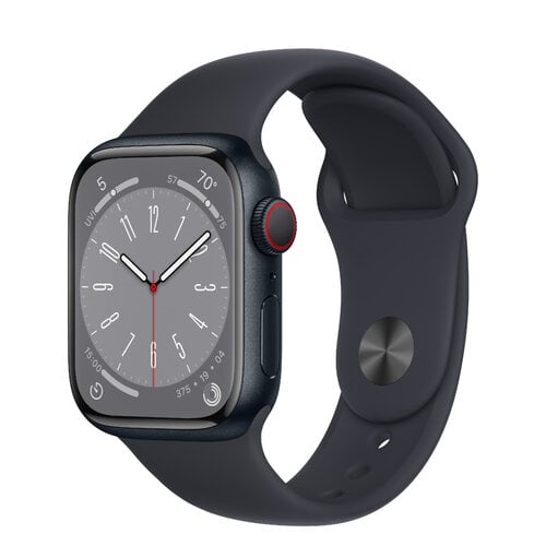 Περισσότερες πληροφορίες για "Apple Watch Series 8 (41mm/LTE/Μαύρο/Αλουμίνιο)"