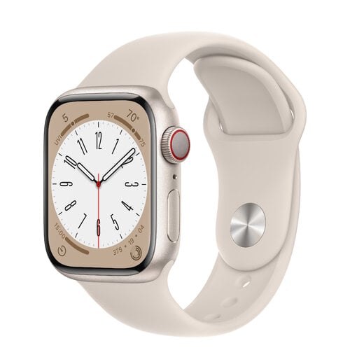 Περισσότερες πληροφορίες για "Apple Watch Series 8 (41mm/LTE/Μπεζ/Αλουμίνιο)"