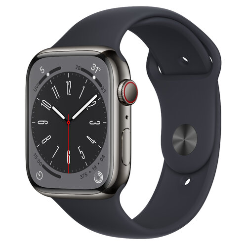 Περισσότερες πληροφορίες για "Apple Watch Series 8 (41mm/LTE/Γραφίτης/Ανοξείδωτο ατσάλι)"