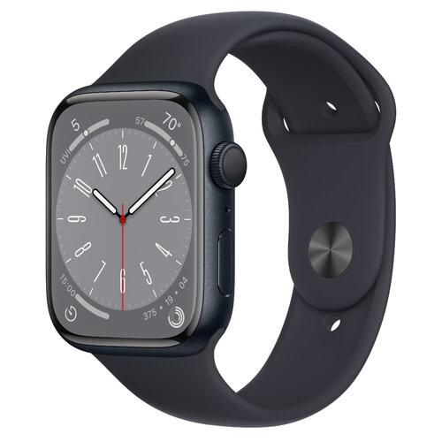 Περισσότερες πληροφορίες για "Apple Watch Series 8 (45mm/LTE/Μαύρο/Αλουμίνιο)"