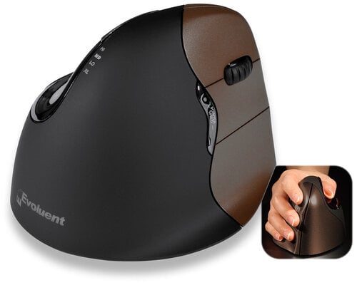 Περισσότερες πληροφορίες για "Evoluent VerticalMouse 4 Small Wireless (Μαύρο, Καστανός (Καφέ)/RF Wireless)"