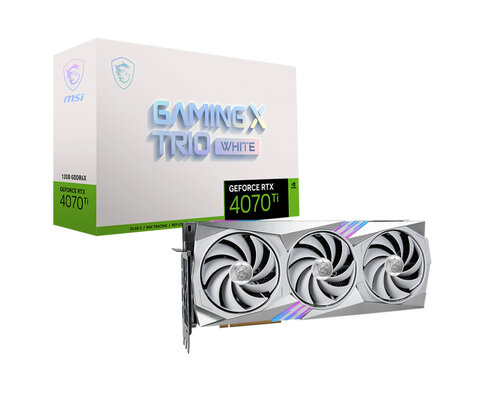 Περισσότερες πληροφορίες για "MSI GeForce RTX 4070 Ti GAMING X TRIO WHITE 12G"