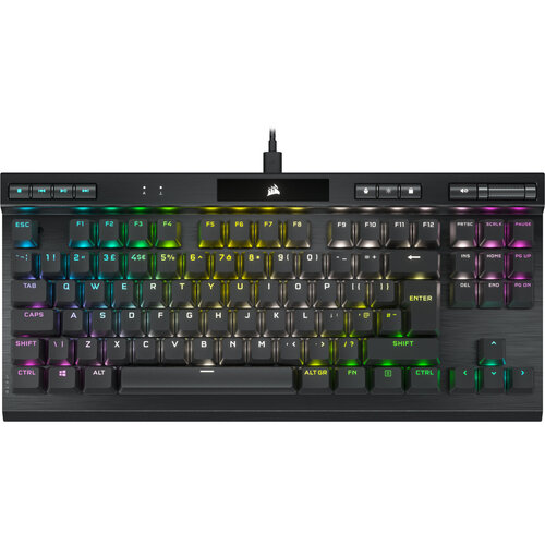 Περισσότερες πληροφορίες για "Corsair K70 RGB TKL CHAMPION SERIES Optical-Mechanical Gaming Keyboard (Μαύρο/USB/RGB LED)"