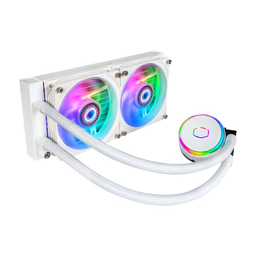 Περισσότερες πληροφορίες για "Cooler Master MasterLiquid PL240 Flux White Edition (12 cm/4 ακίδων/Άσπρο)"