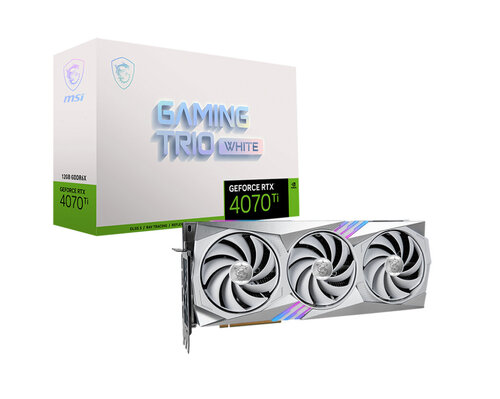 Περισσότερες πληροφορίες για "MSI GeForce RTX 4070 Ti GAMING TRIO WHITE 12G"