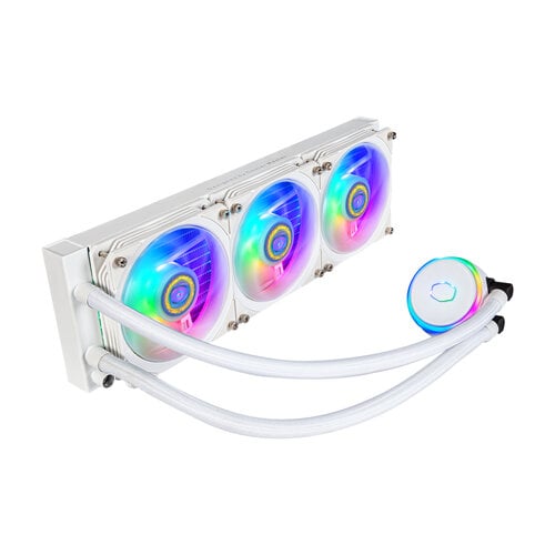 Περισσότερες πληροφορίες για "Cooler Master MasterLiquid PL360 Flux White Edition (12 cm/4 ακίδων/Άσπρο)"