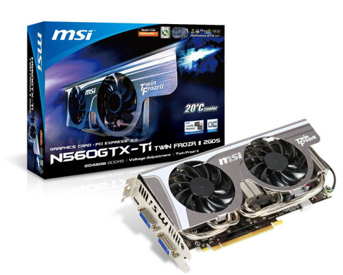 Περισσότερες πληροφορίες για "MSI N560GTX-Ti Twin Frozr II 2GD5/OC"