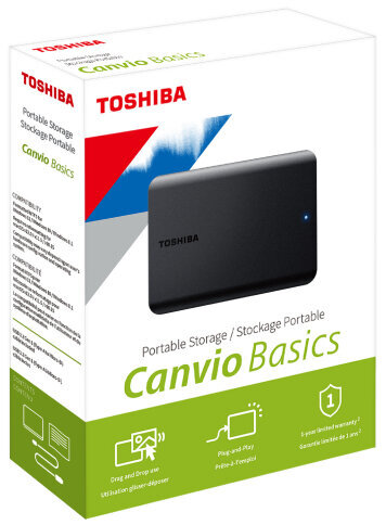 Περισσότερες πληροφορίες για "Toshiba Canvio Basics (4 ΤΒ/Μαύρο)"