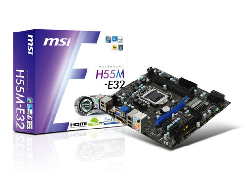 Περισσότερες πληροφορίες για "MSI H55M-E32"