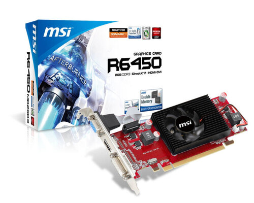 Περισσότερες πληροφορίες για "MSI R6450-MD2GD3/LP"