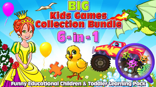 Περισσότερες πληροφορίες για "Big Kids Games Collection Bundle 6-in-1 Funny Educational Children & Toddler Learning Pack (Nintendo Switch)"