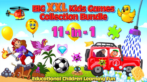 Περισσότερες πληροφορίες για "Big XXL Kids Games Collection Bundle 11-in-1 Educational Children Learning Fun (Nintendo Switch)"