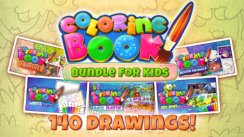 Περισσότερες πληροφορίες για "Coloring Book: Bundle For Kids - 140 drawings (Nintendo Switch)"