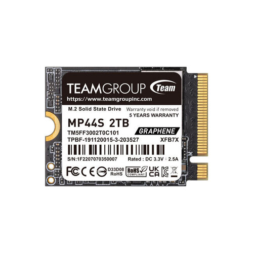 Περισσότερες πληροφορίες για "Team Group MP44S (2 TB GB/PCI Express 4.0)"