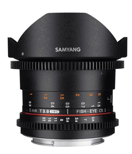 Περισσότερες πληροφορίες για "Samyang 8mm T/3.8 Fish Eye HD Cine"