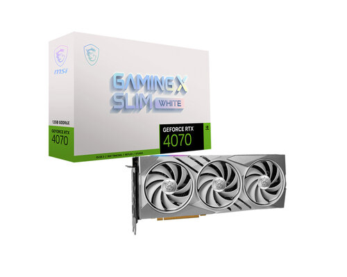 Περισσότερες πληροφορίες για "MSI GeForce RTX 4070 GAMING X SLIM WHITE 12G"