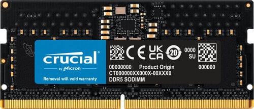 Περισσότερες πληροφορίες για "Crucial 8GB (1x8GB) DDR5-5600 CL 46 SO-DIMM RAM Notebook Speicher (8 GB/DDR5/5600MHz)"