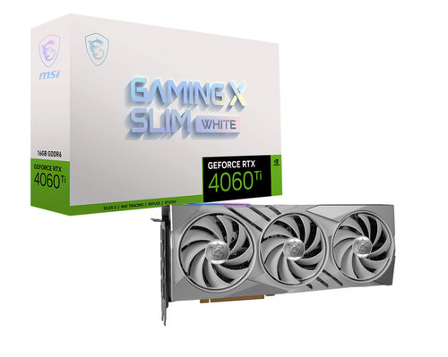 Περισσότερες πληροφορίες για "MSI GeForce RTX 4060 Ti GAMING X SLIM WHITE 16G"