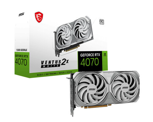 Περισσότερες πληροφορίες για "MSI GeForce RTX 4070 VENTUS 2X WHITE 12G OC"
