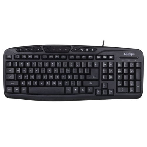 Περισσότερες πληροφορίες για "Activejet K-3113 membrane wired keyboard - Tastatur USB 2.0 (Μαύρο/USB)"