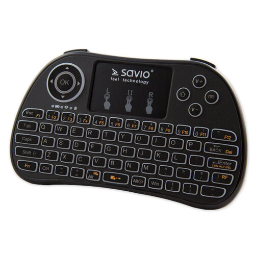 Περισσότερες πληροφορίες για "Savio WK-01 keyboard RF Wireless QWERTY English Black (Μαύρο/RF Wireless)"