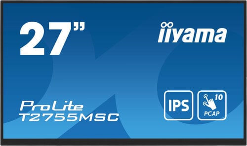 Περισσότερες πληροφορίες για "iiyama ProLite T2755MSC-B1 (27"/Full HD)"