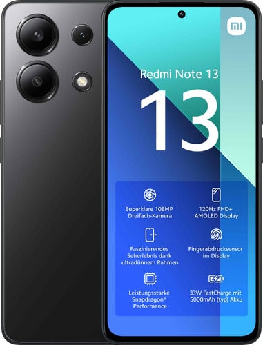 Περισσότερες πληροφορίες για "Xiaomi Redmi Note 13 (Μαύρο/128 GB)"