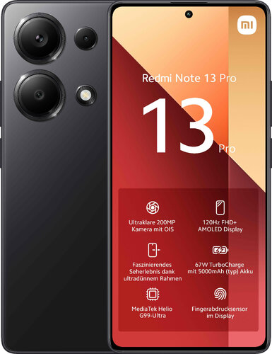 Περισσότερες πληροφορίες για "Xiaomi Redmi Note 13 Pro (Μαύρο/256 GB)"
