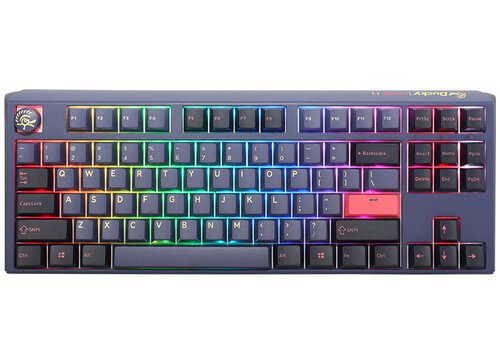 Περισσότερες πληροφορίες για "Ducky One 3 Cosmic Blue TKL Gaming Tastatur RGB LED - MX-Ergo-Clear US (USB/RGB LED)"