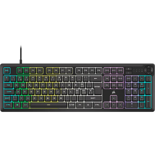 Περισσότερες πληροφορίες για "Corsair K55 CORE RGB (Μαύρο/USB/RGB LED)"