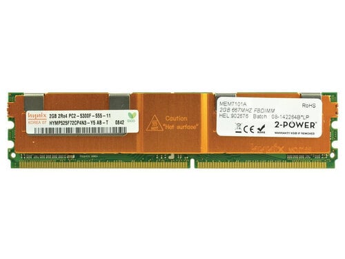 Περισσότερες πληροφορίες για "2-Power 2P-45J6192 (2 GB/DDR2/667MHz)"