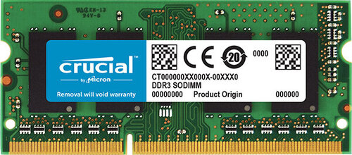 Περισσότερες πληροφορίες για "Crucial CT102464BF160B (8 GB/DDR3/1600MHz)"