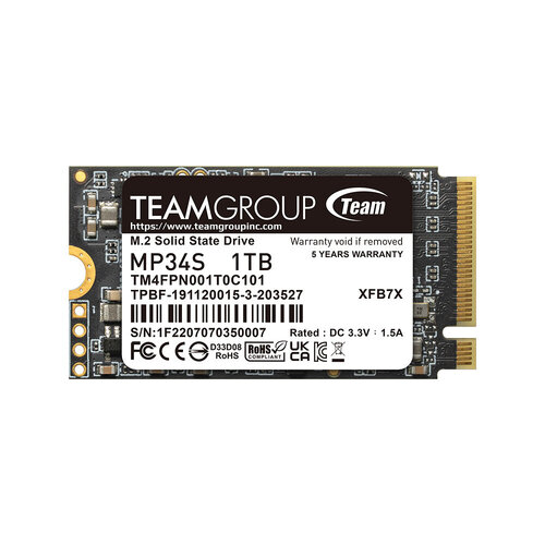 Περισσότερες πληροφορίες για "Team Group MP34S (1 TB GB/PCI Express 3.0)"