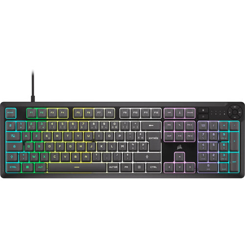 Περισσότερες πληροφορίες για "Corsair K55 CORE RGB (Γκρι/USB/RGB LED)"