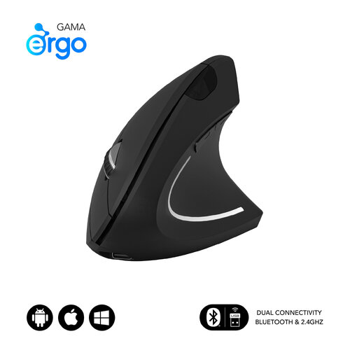 Περισσότερες πληροφορίες για "SUBBLIM RATON OPTICO DUAL GLIDE VERTICAL ERGO BATERIA NEGRO (Μαύρο/Bluetooth + USB Type-A)"