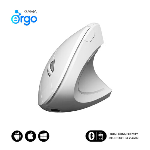 Περισσότερες πληροφορίες για "SUBBLIM RATON OPTICO DUAL GLIDE VERTICAL ERGO BATERIA BLANCO (Λευκό/Bluetooth + USB Type-A)"