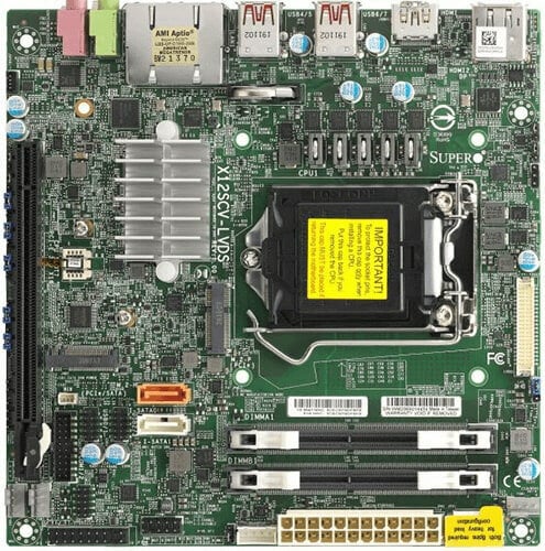 Περισσότερες πληροφορίες για "Supermicro MBD-X12SCV-LVDS"