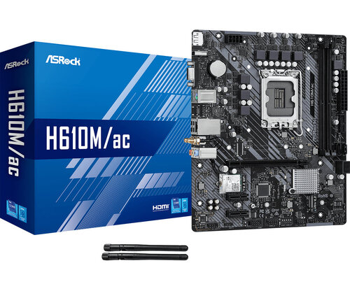 Περισσότερες πληροφορίες για "Asrock H610M/AC"